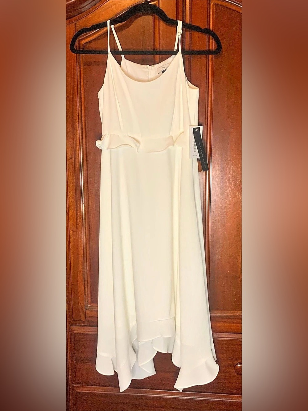 Halston Maxi Dress in White Size 2 NWT
